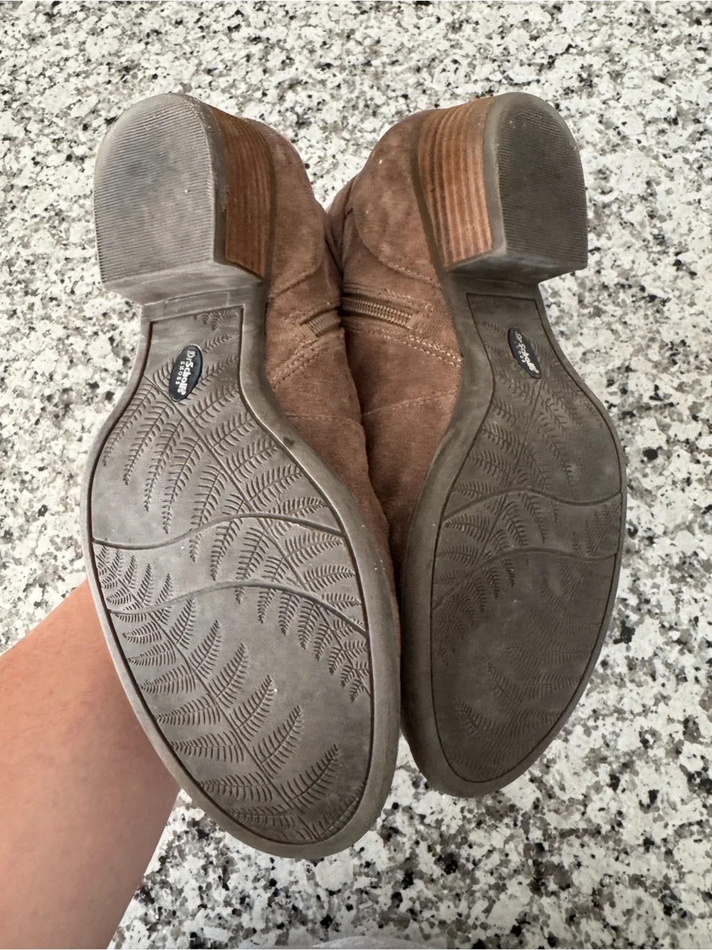 Dr. Scholl’s Janessa Taupe Memory Foam Ankle Boots 10M